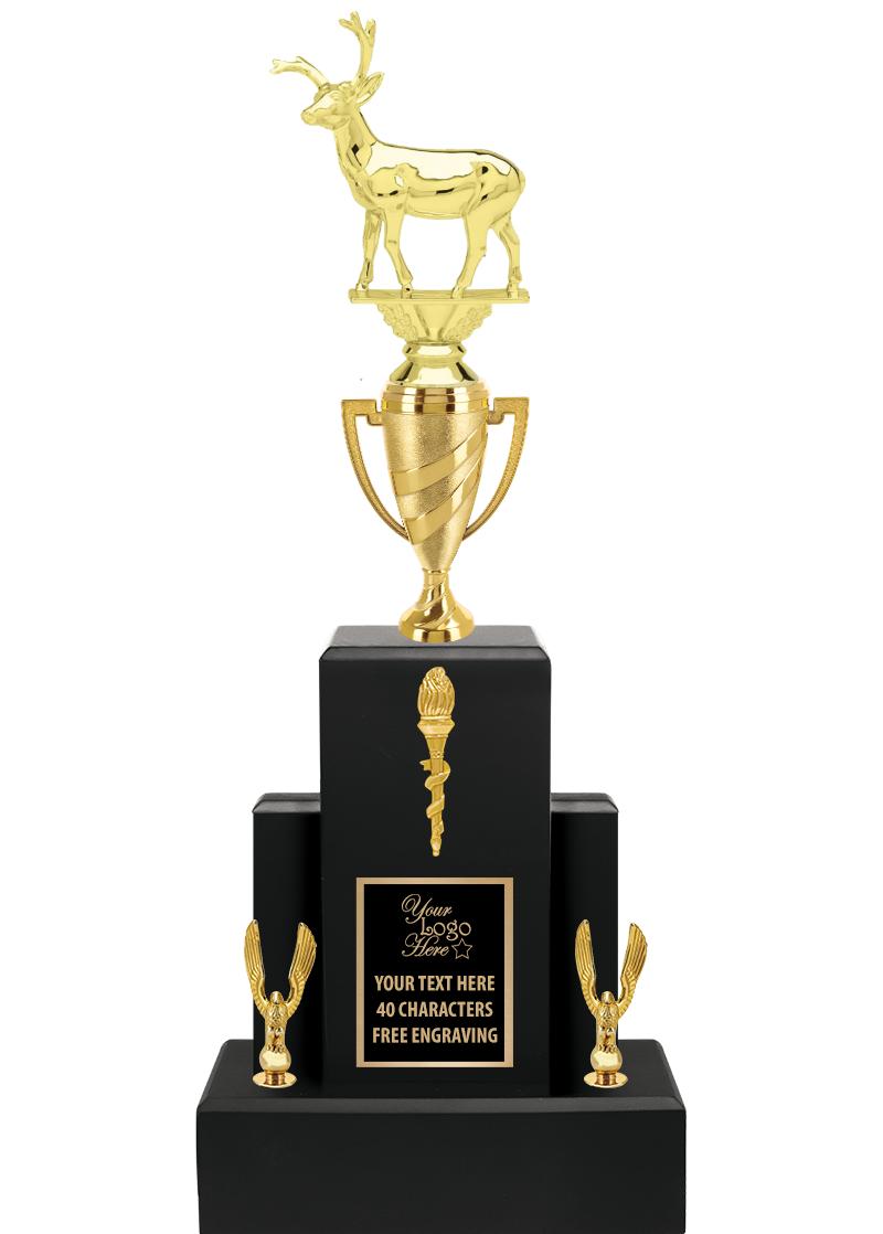 20.75" BLACK WOOD TRP/GOLD CUP