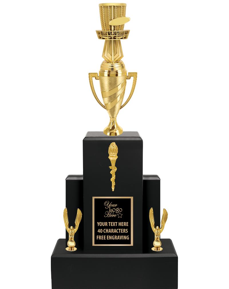 20.75" BLACK WOOD TRP/GOLD CUP