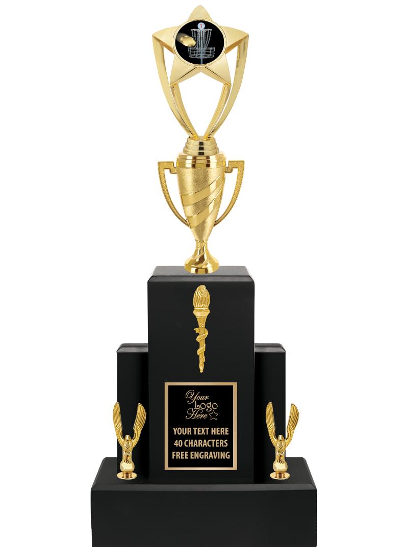 20.75" BLACK WOOD TRP/GOLD CUP