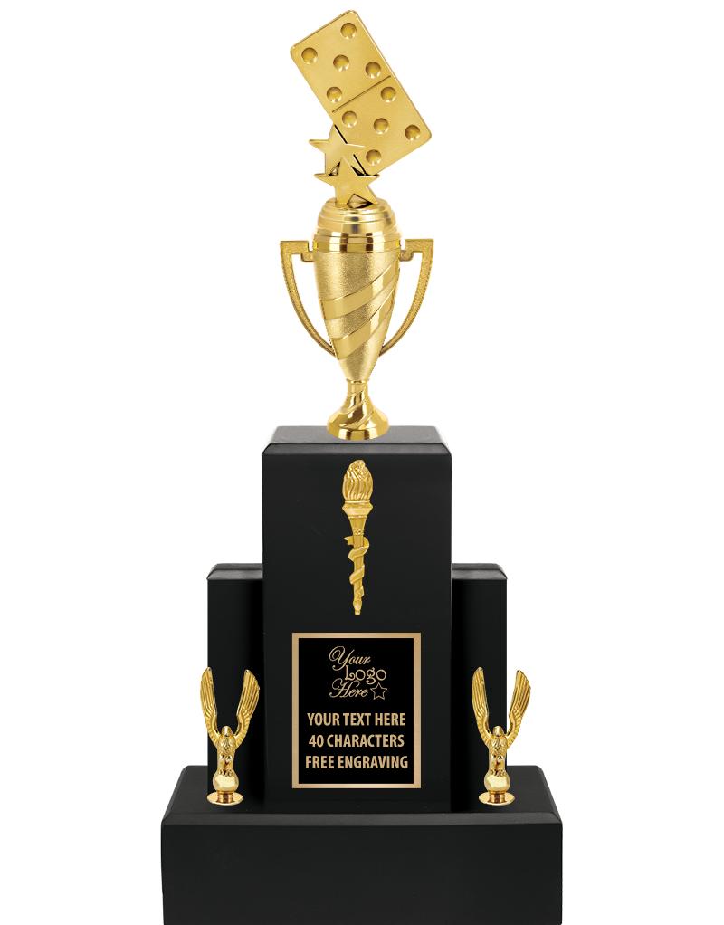 20.75" BLACK WOOD TRP/GOLD CUP