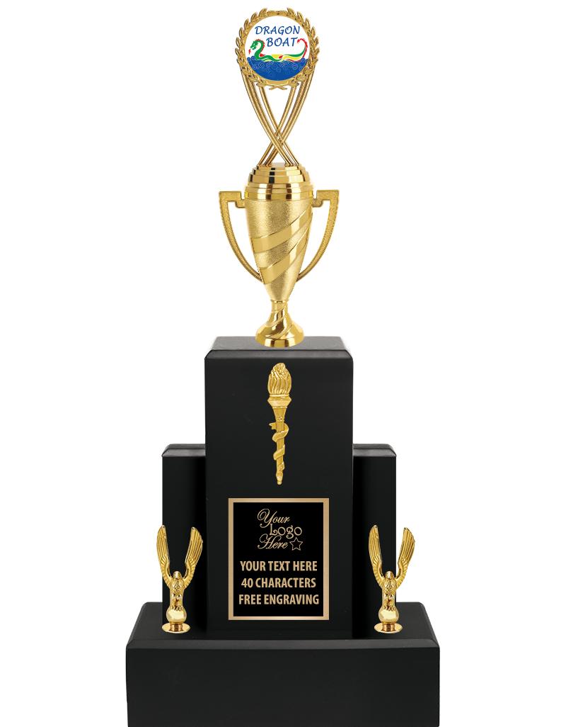 20.75" BLACK WOOD TRP/GOLD CUP
