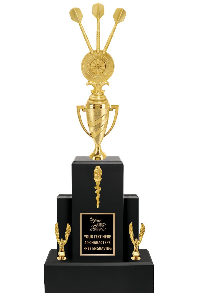 20.75" BLACK WOOD TRP/GOLD CUP