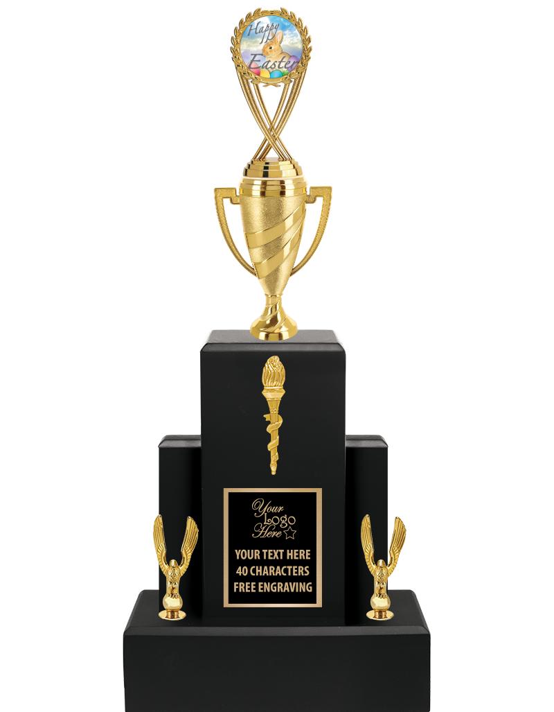 20.75" BLACK WOOD TRP/GOLD CUP