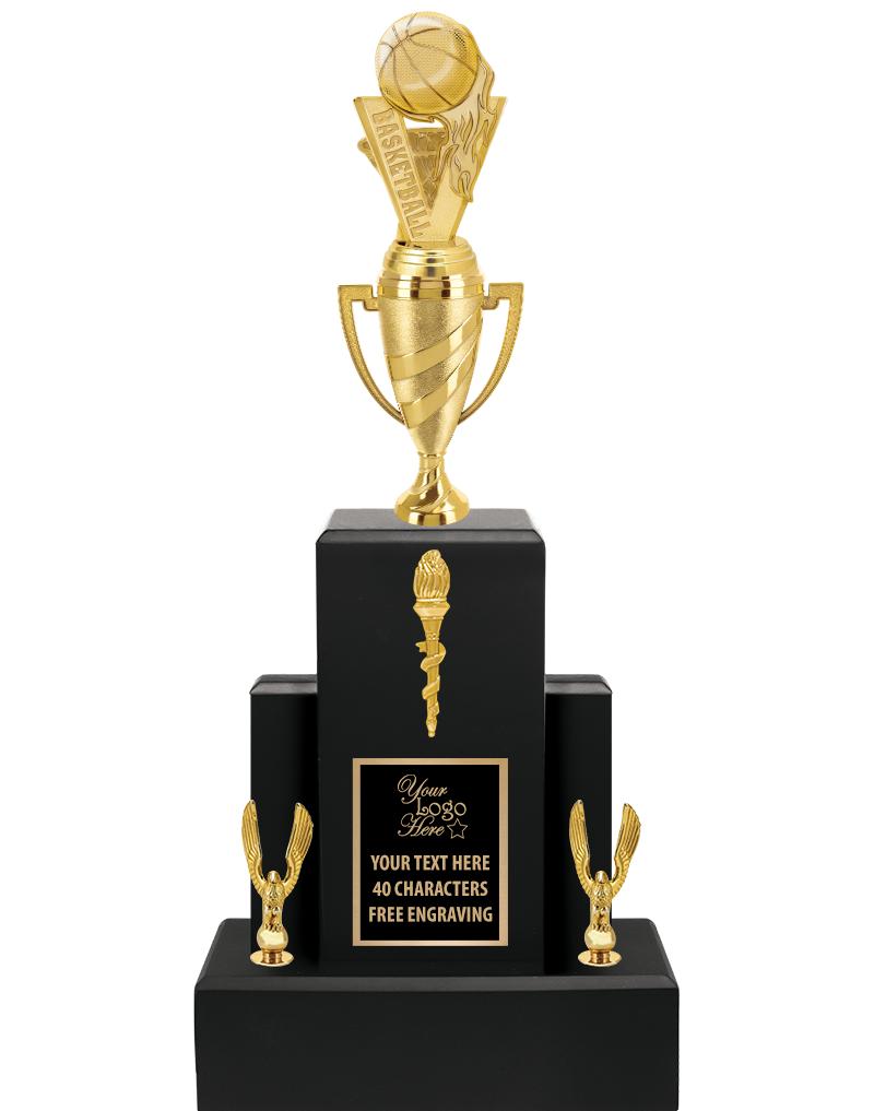 20.75" BLACK WOOD TRP/GOLD CUP