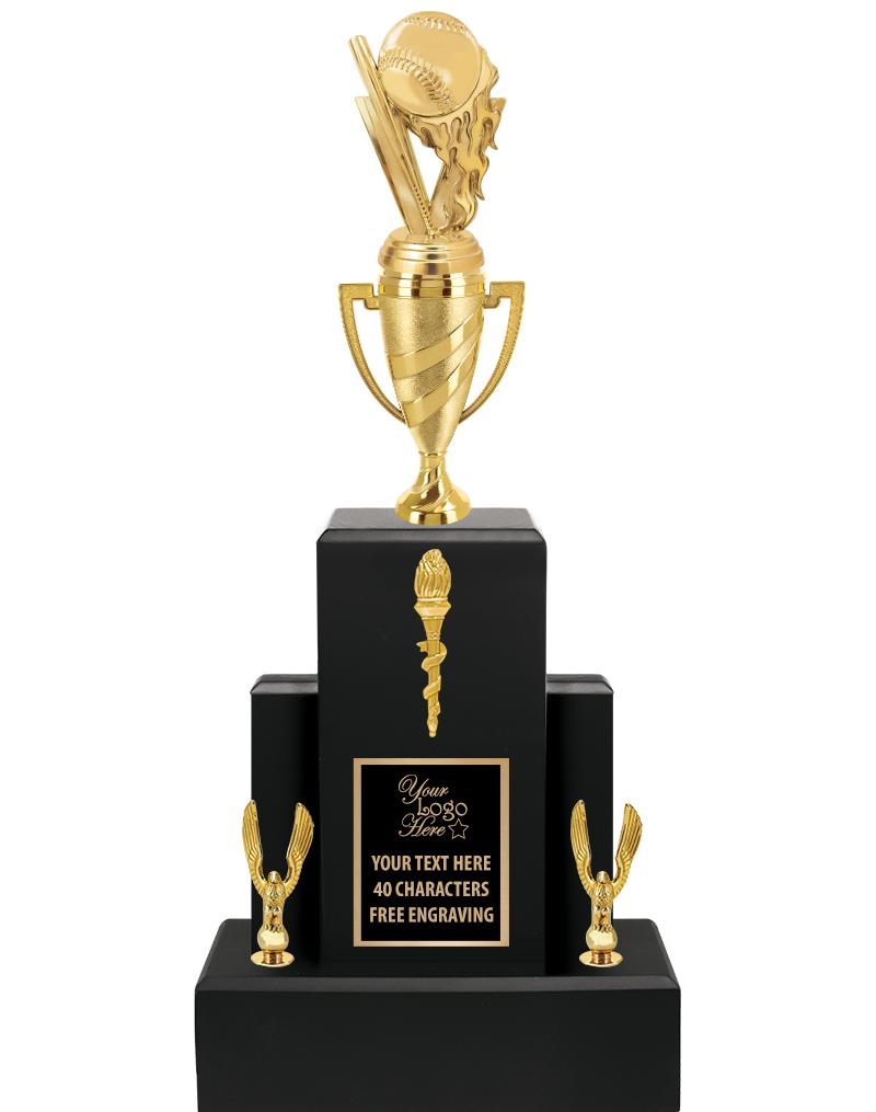 20.75" BLACK WOOD TRP/GOLD CUP