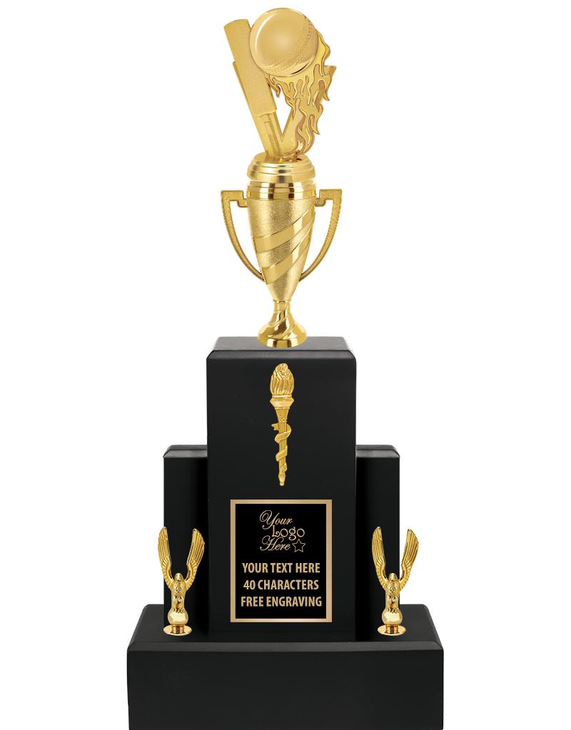 20.75" BLACK WOOD TRP/GOLD CUP