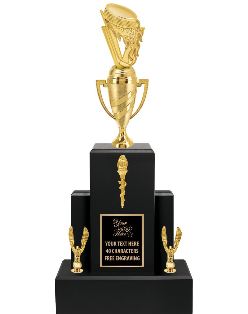 20.75" BLACK WOOD TRP/GOLD CUP