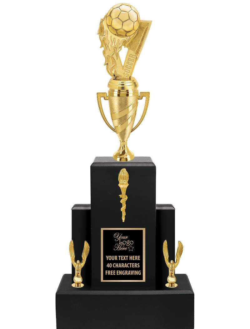 20.75" BLACK WOOD TRP/GOLD CUP