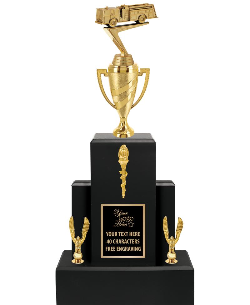 20.75" BLACK WOOD TRP/GOLD CUP