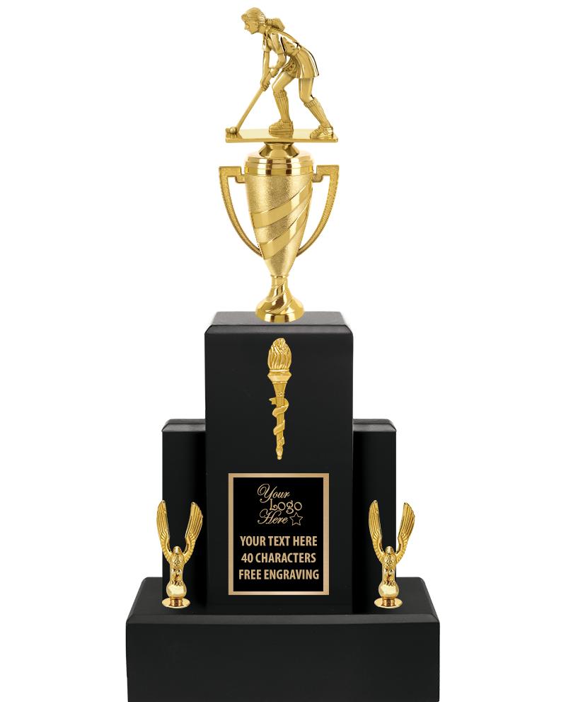 20.75" BLACK WOOD TRP/GOLD CUP