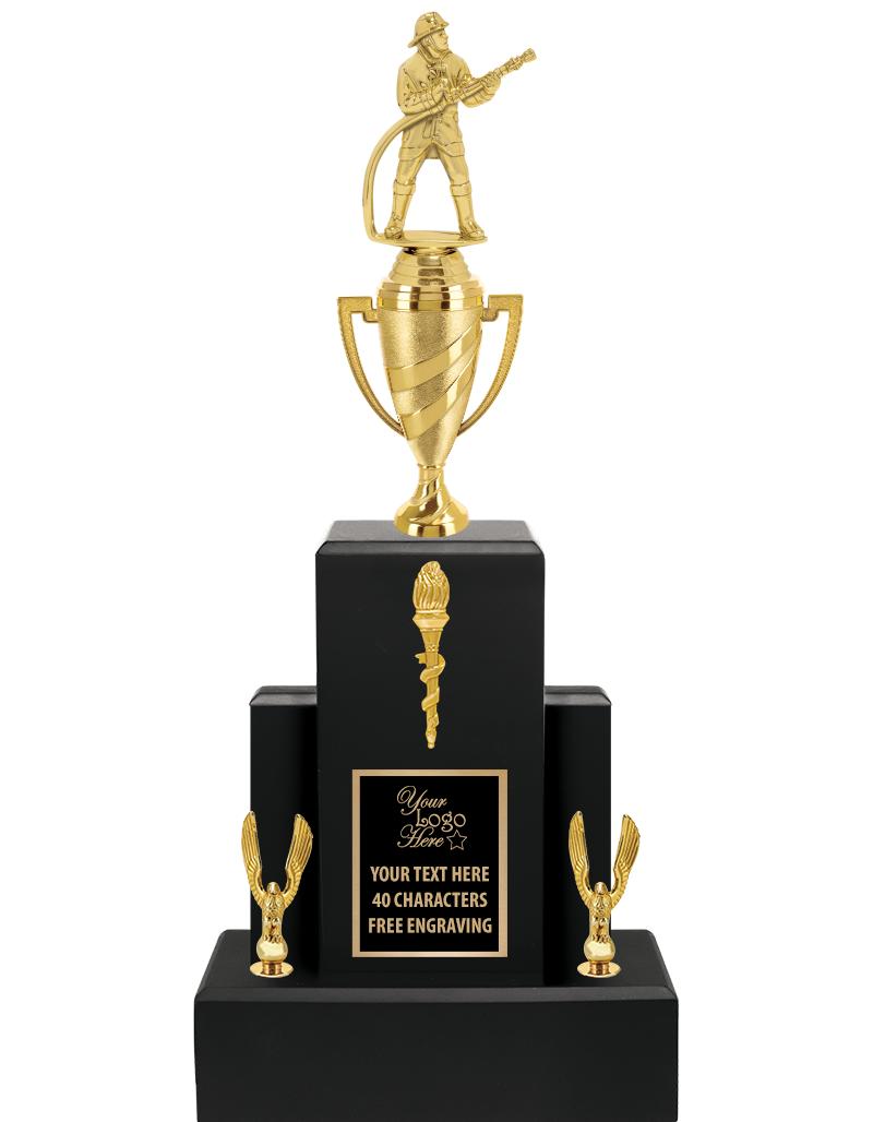 20.75" BLACK WOOD TRP/GOLD CUP