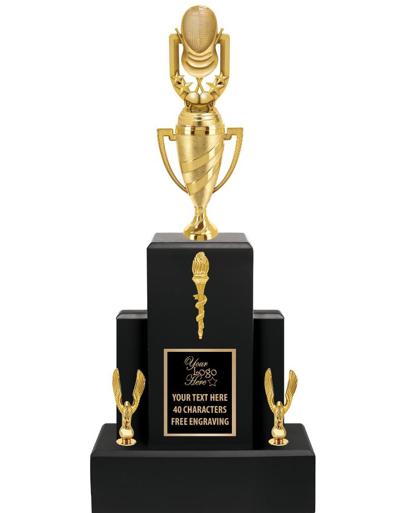 20.75" BLACK WOOD TRP/GOLD CUP