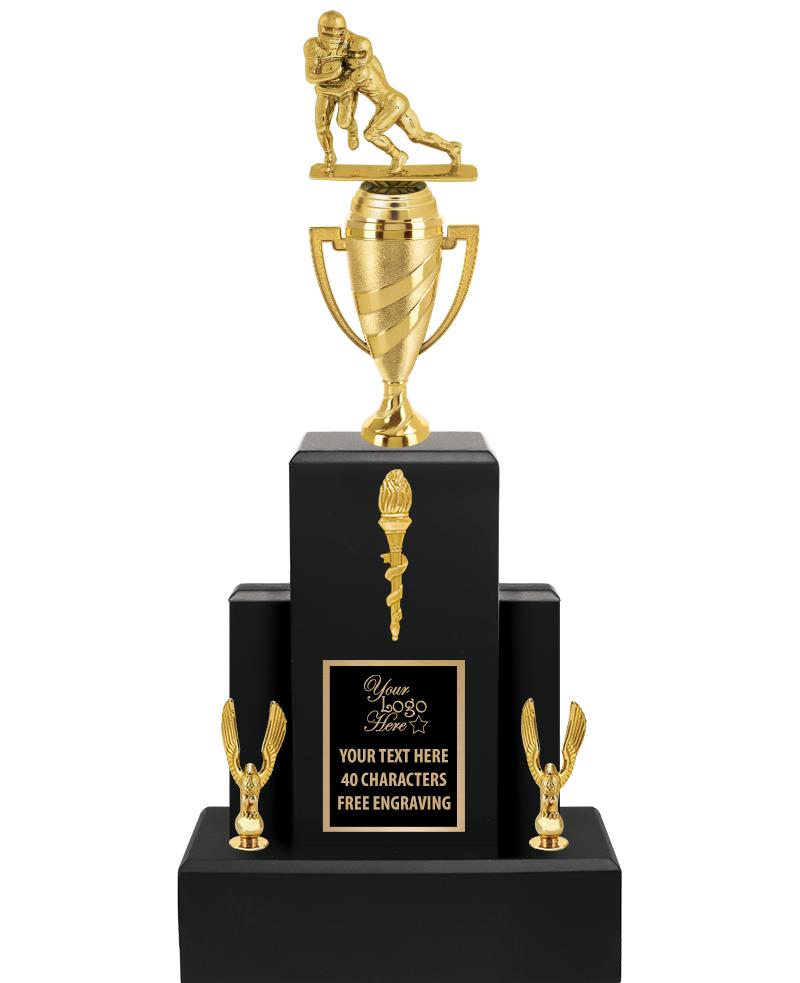 20.75" BLACK WOOD TRP/GOLD CUP