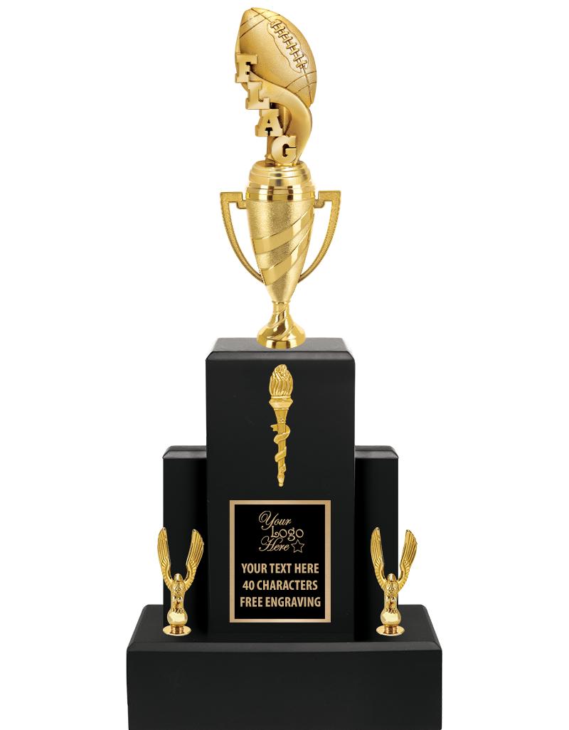 20.75" BLACK WOOD TRP/GOLD CUP