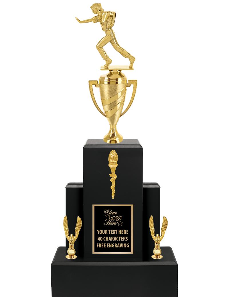 20.75" BLACK WOOD TRP/GOLD CUP