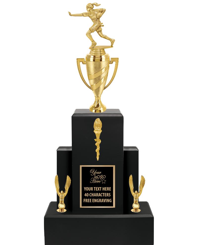 20.75" BLACK WOOD TRP/GOLD CUP