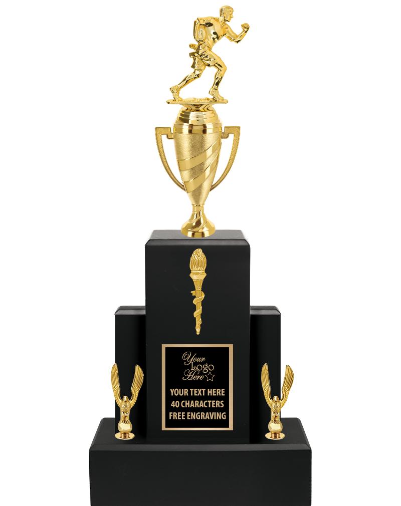 20.75" BLACK WOOD TRP/GOLD CUP