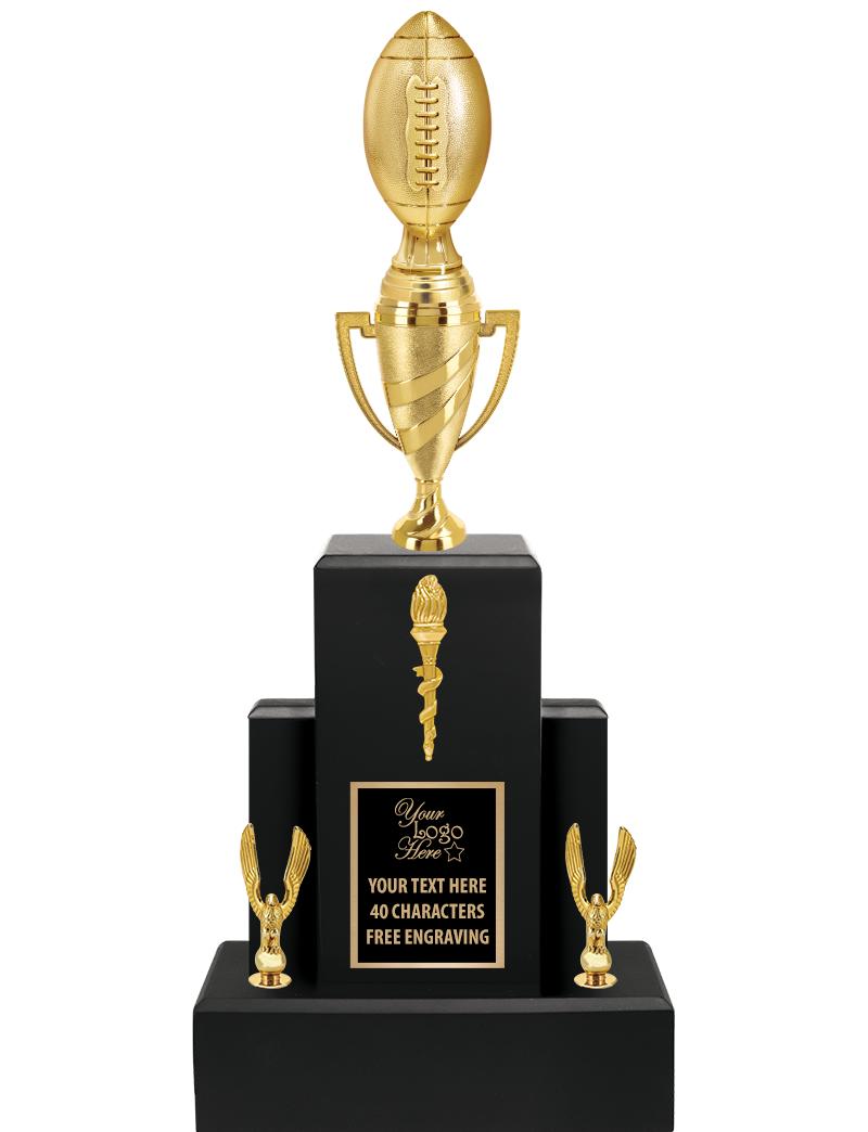 20.75" BLACK WOOD TRP/GOLD CUP