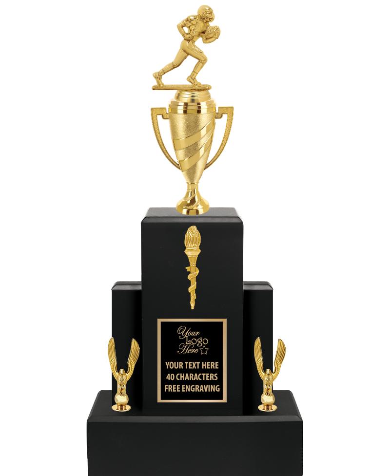 20.75" BLACK WOOD TRP/GOLD CUP