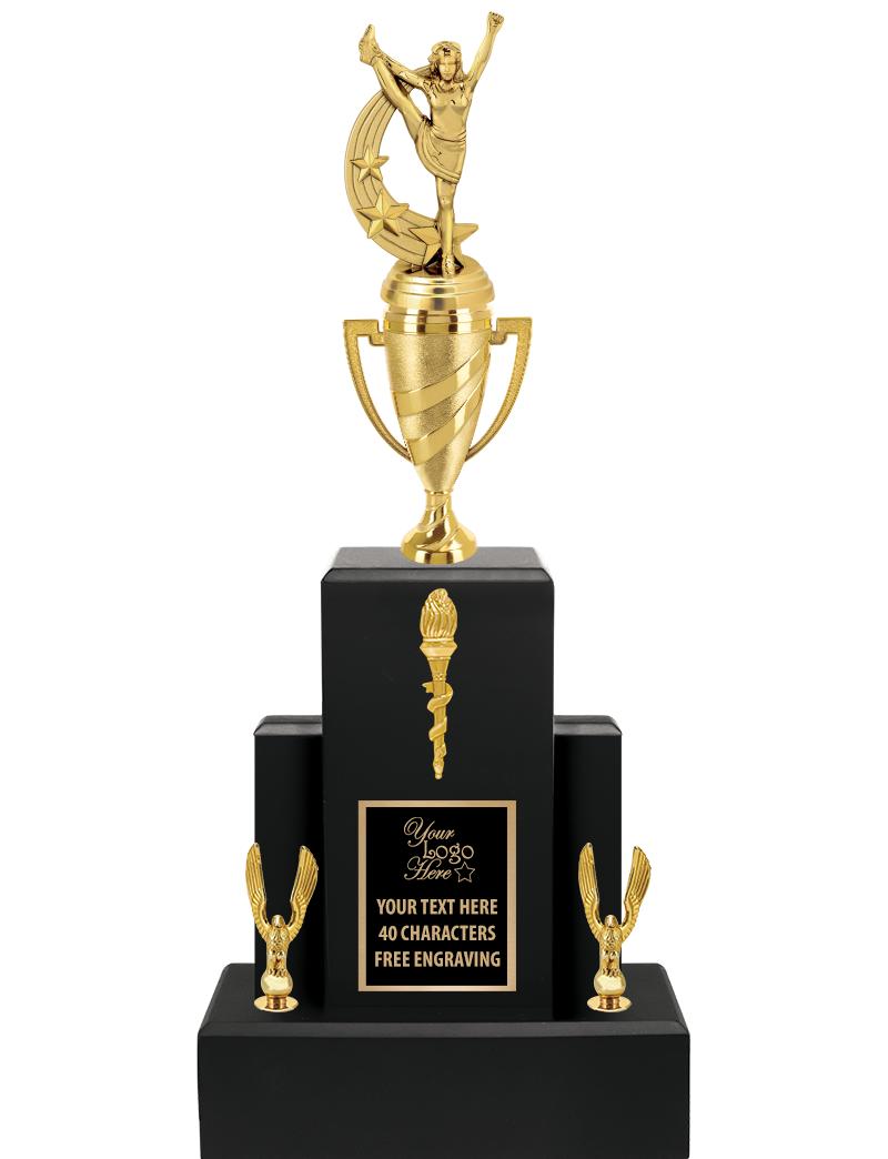 20.75" BLACK WOOD TRP/GOLD CUP