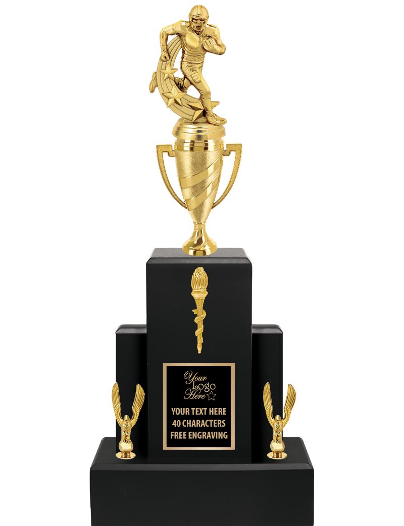 20.75" BLACK WOOD TRP/GOLD CUP