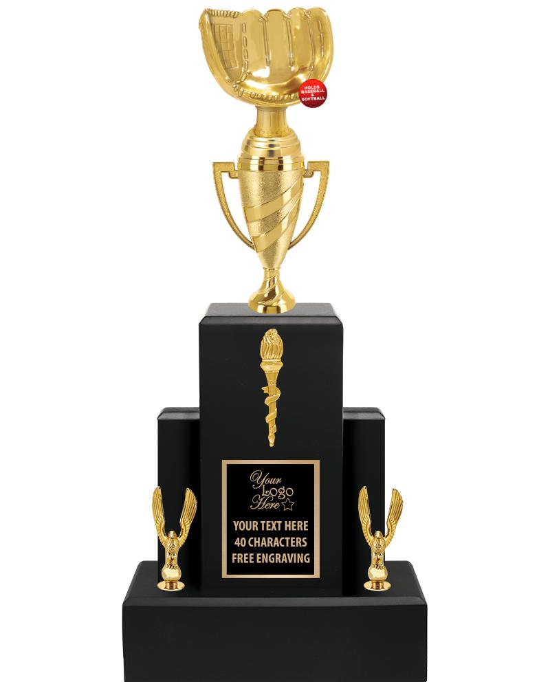 20.75" BLACK WOOD TRP/GOLD CUP