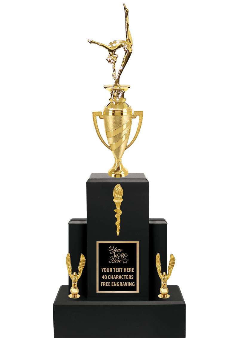 20.75" BLACK WOOD TRP/GOLD CUP