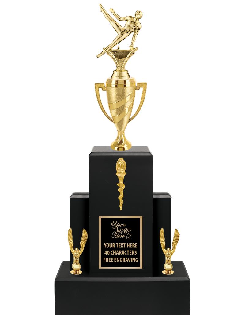 20.75" BLACK WOOD TRP/GOLD CUP