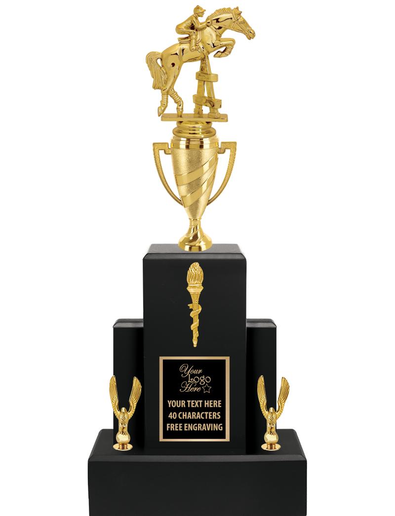 20.75" BLACK WOOD TRP/GOLD CUP