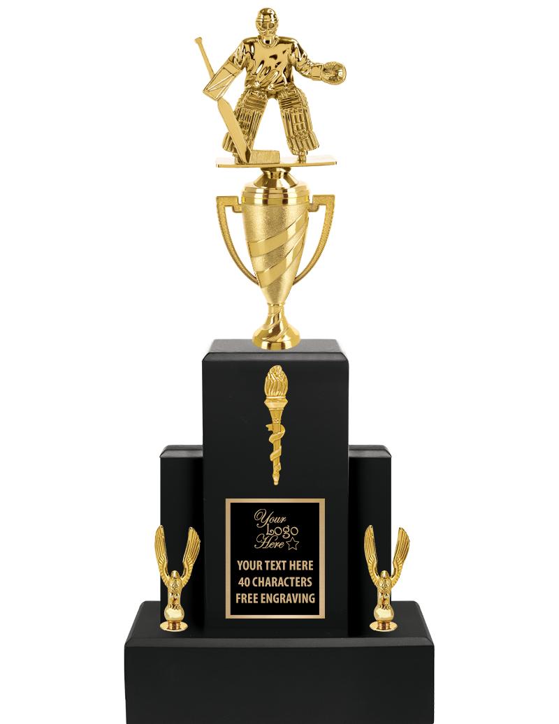 20.75" BLACK WOOD TRP/GOLD CUP