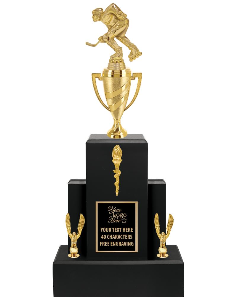 20.75" BLACK WOOD TRP/GOLD CUP