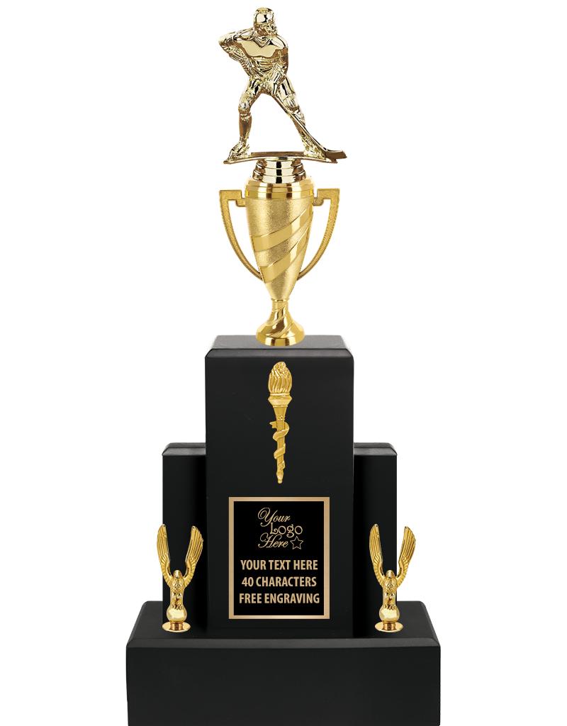 20.75" BLACK WOOD TRP/GOLD CUP