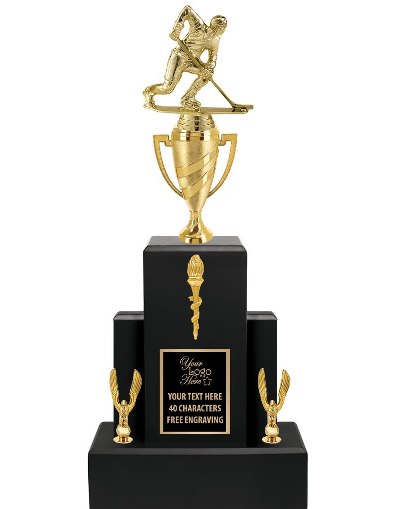 20.75" BLACK WOOD TRP/GOLD CUP