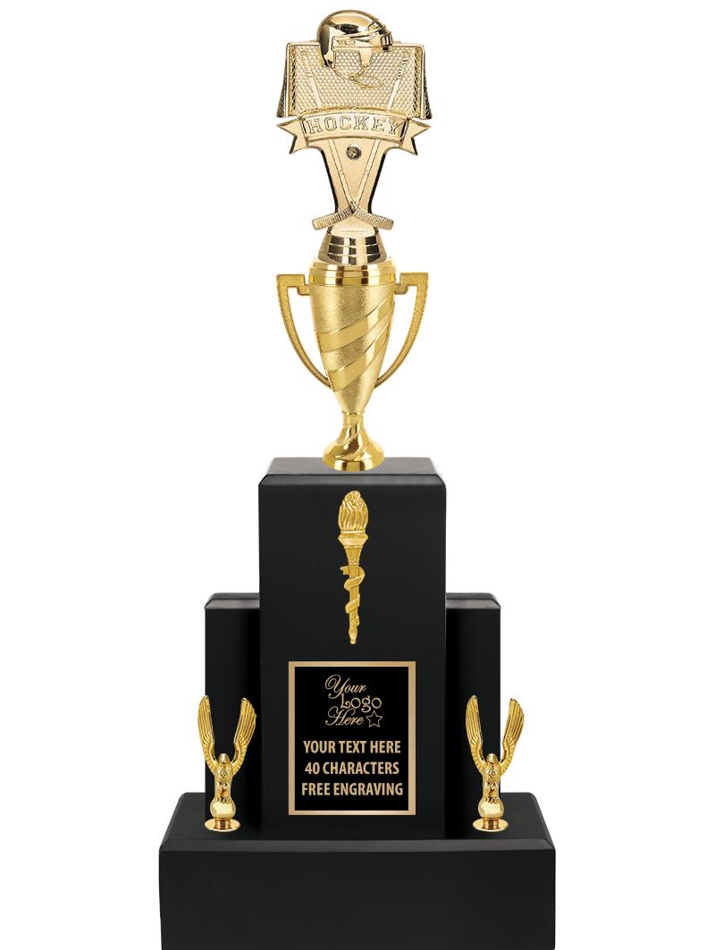 20.75" BLACK WOOD TRP/GOLD CUP