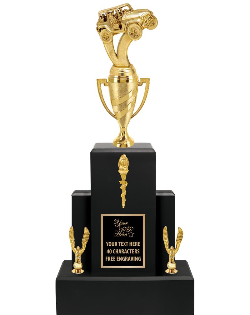 20.75" BLACK WOOD TRP/GOLD CUP