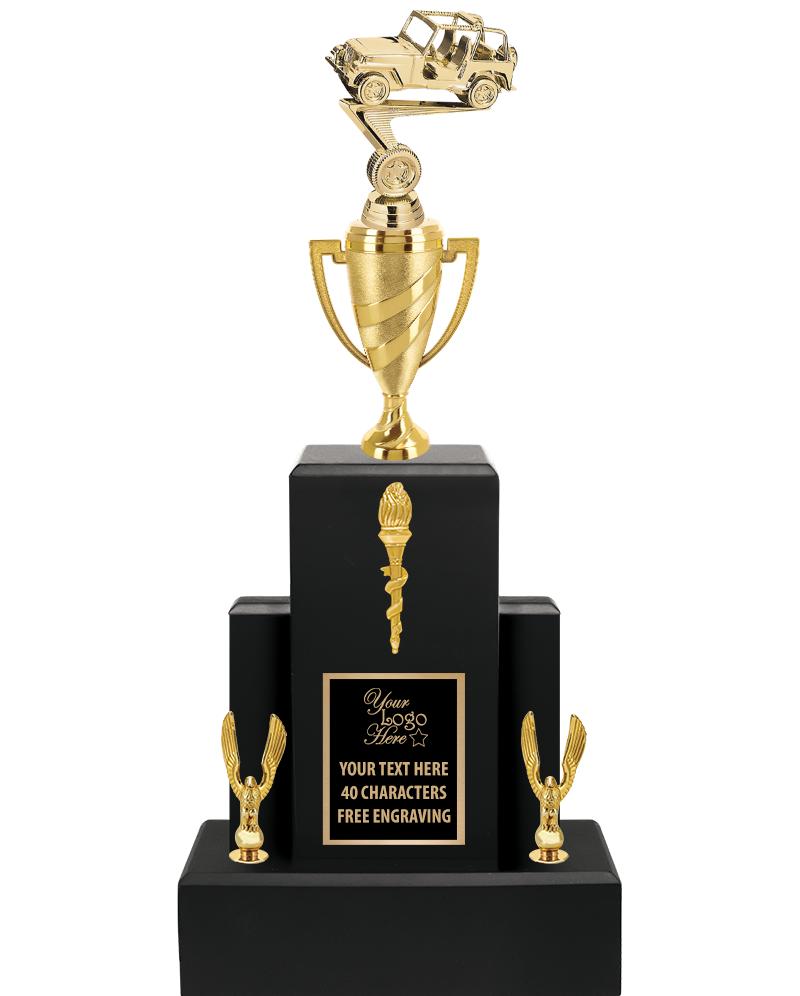 20.75" BLACK WOOD TRP/GOLD CUP