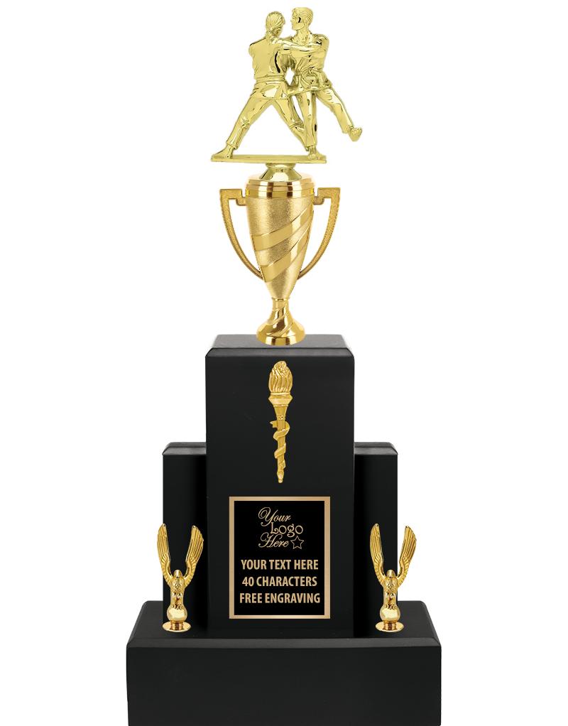 20.75" BLACK WOOD TRP/GOLD CUP