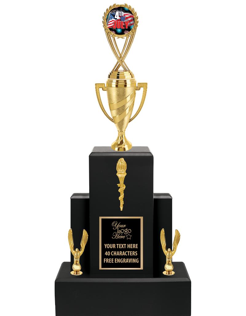 20.75" BLACK WOOD TRP/GOLD CUP