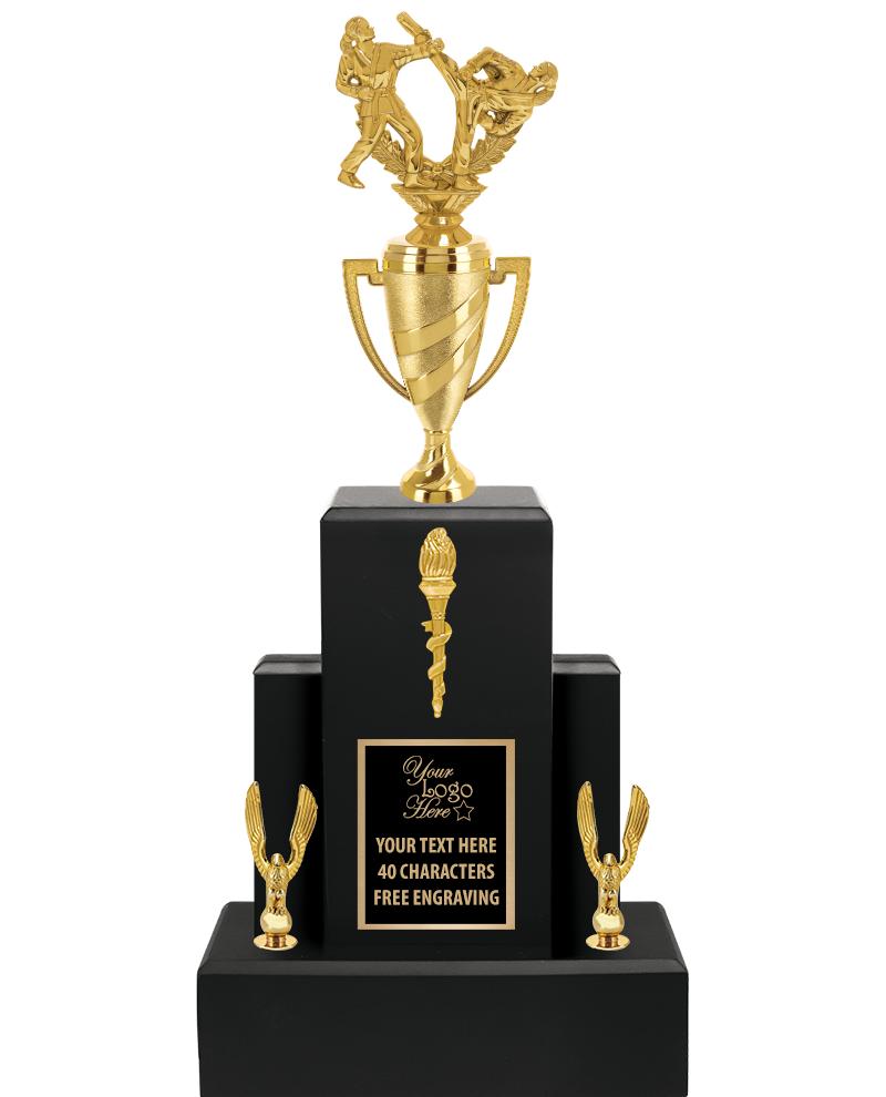 20.75" BLACK WOOD TRP/GOLD CUP