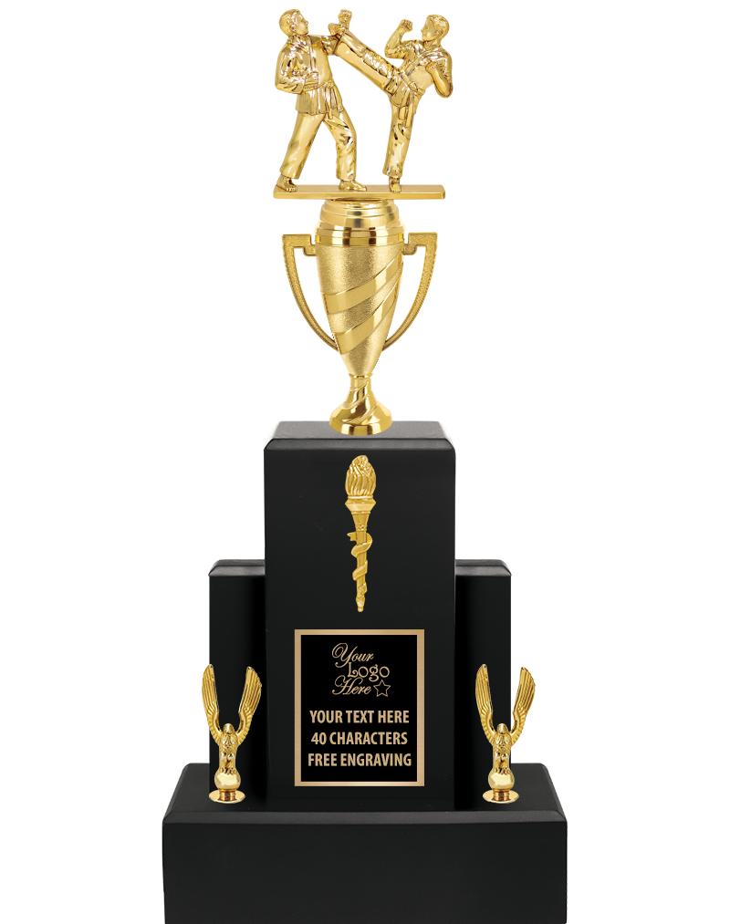 20.75" BLACK WOOD TRP/GOLD CUP