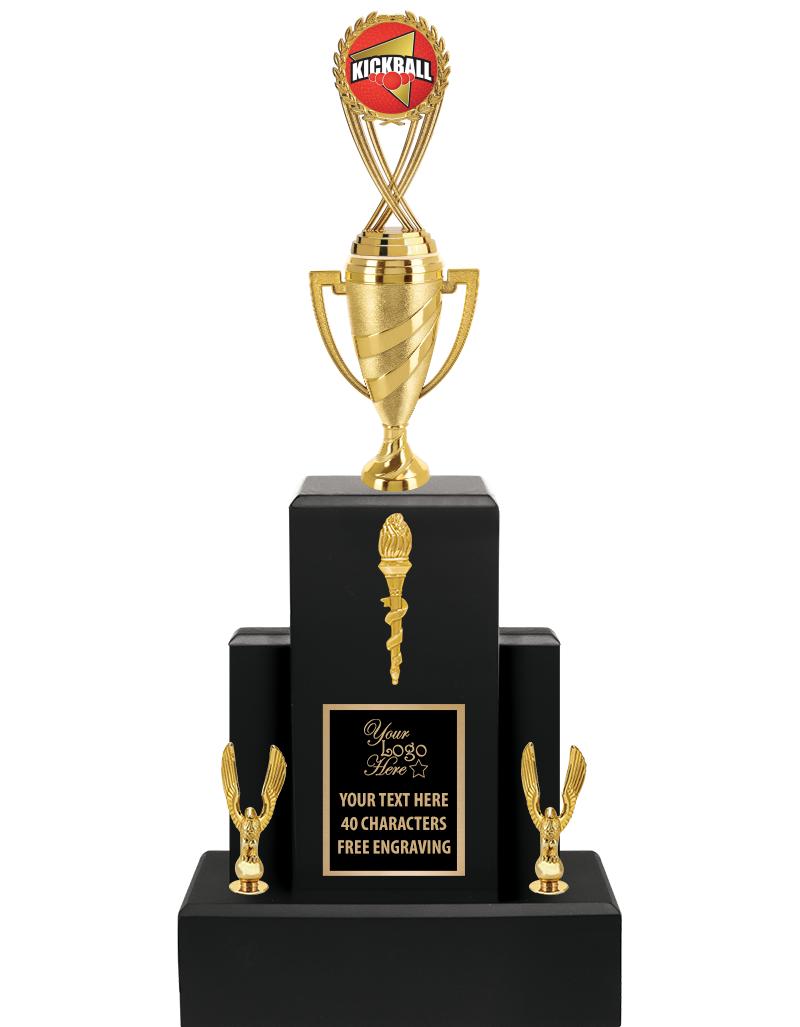 20.75" BLACK WOOD TRP/GOLD CUP