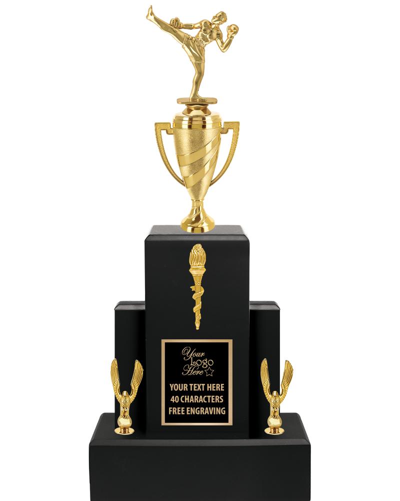 20.75" BLACK WOOD TRP/GOLD CUP