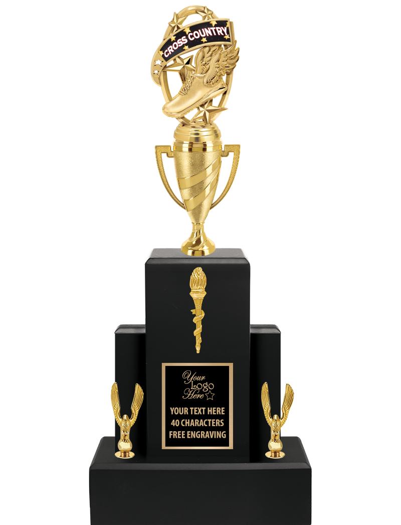 20.75" BLACK WOOD TRP/GOLD CUP