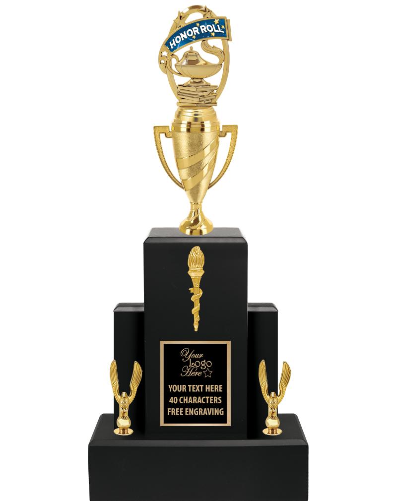 20.75" BLACK WOOD TRP/GOLD CUP