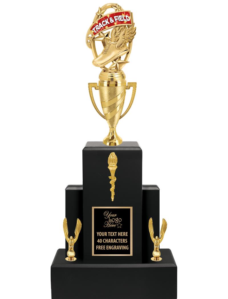 20.75" BLACK WOOD TRP/GOLD CUP