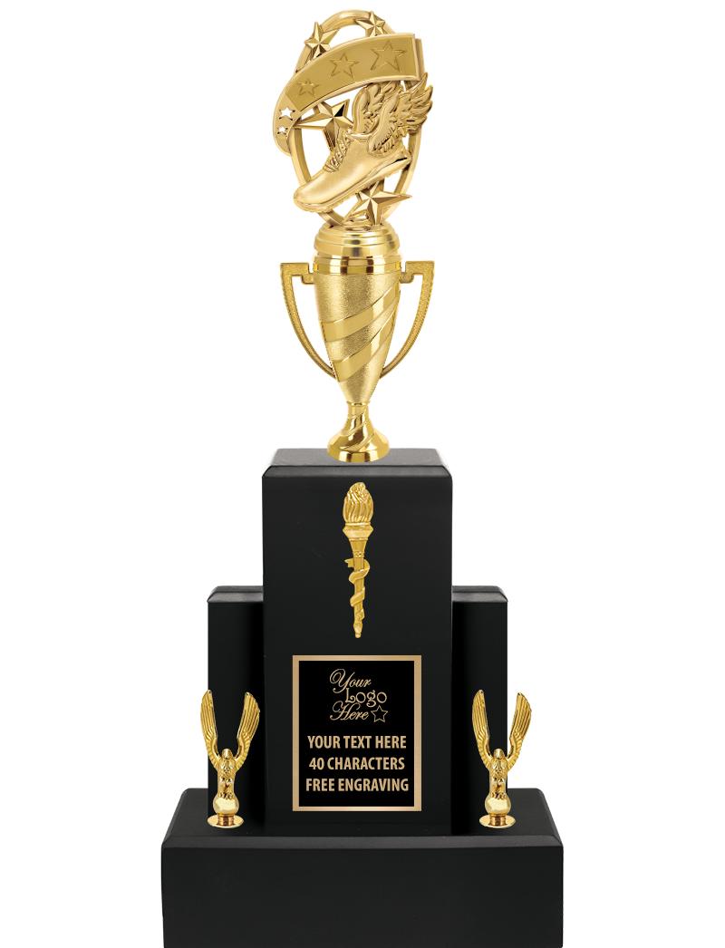 20.75" BLACK WOOD TRP/GOLD CUP