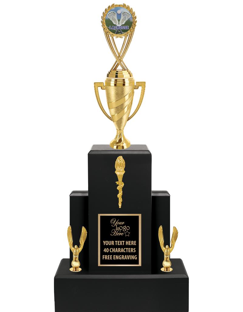 20.75" BLACK WOOD TRP/GOLD CUP