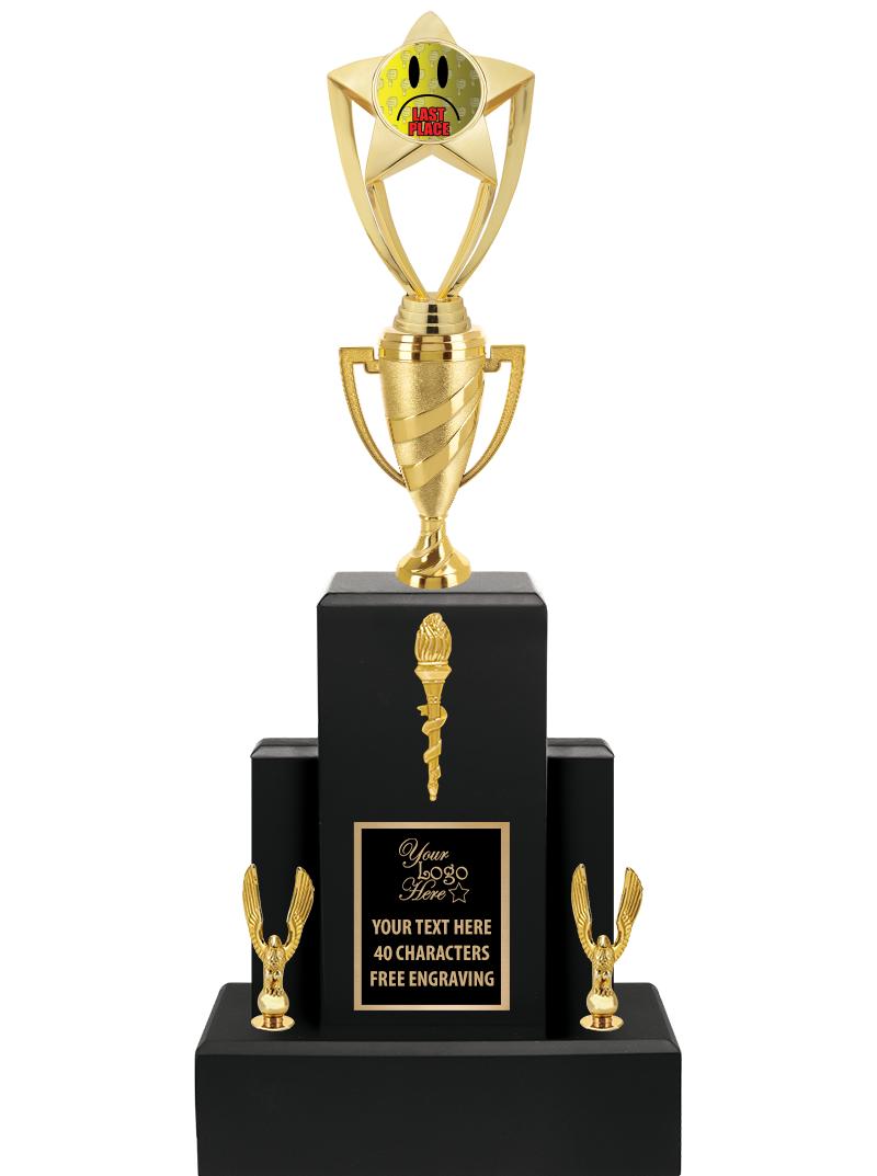 20.75" BLACK WOOD TRP/GOLD CUP