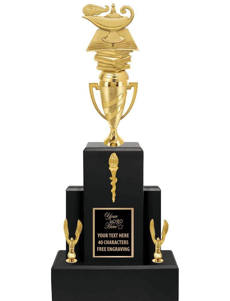 20.75" BLACK WOOD TRP/GOLD CUP