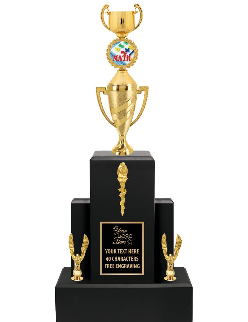 20.75" BLACK WOOD TRP/GOLD CUP